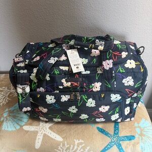 LUG Bright Floral Trolley Duffel~NEW with tags